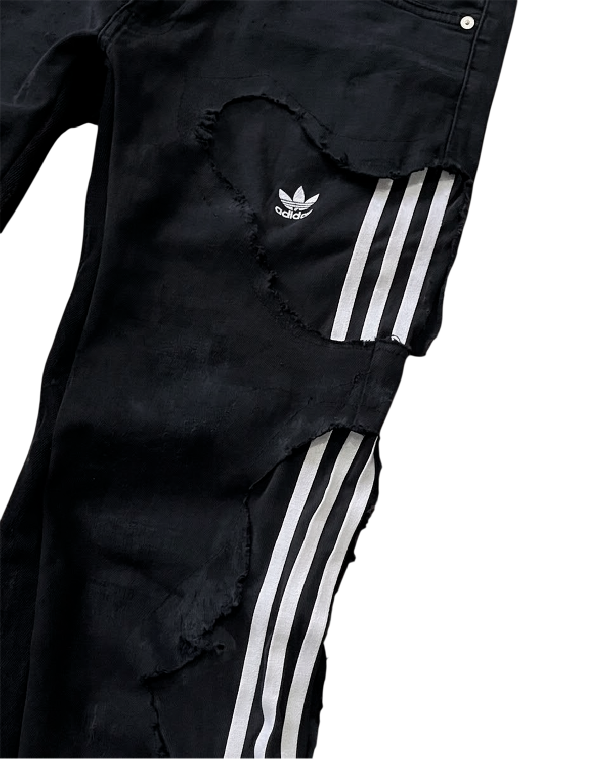 FLARED DENIM ADIDAS REWORKED - BLACK