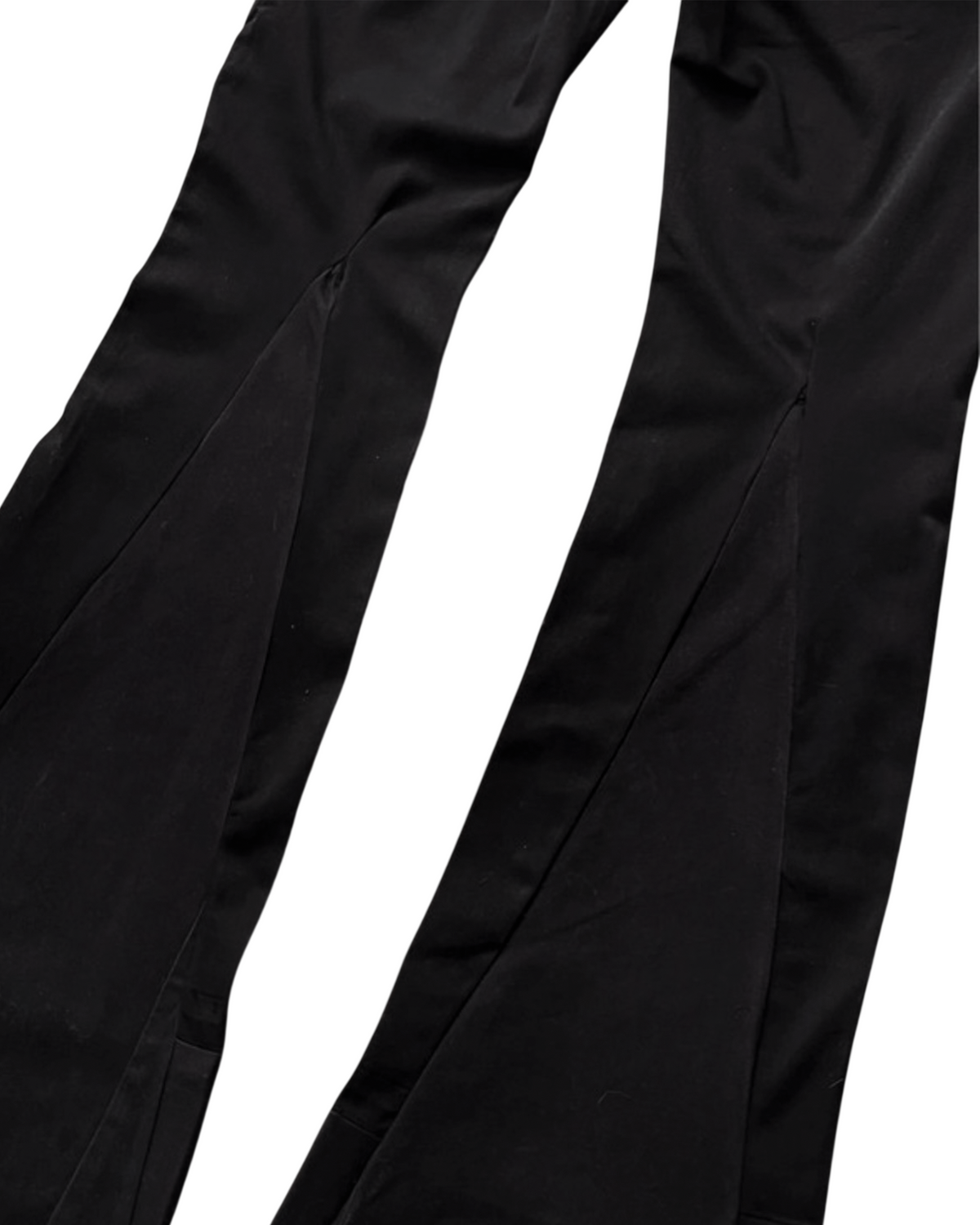 FLARED DENIM REWORKED - BLACK