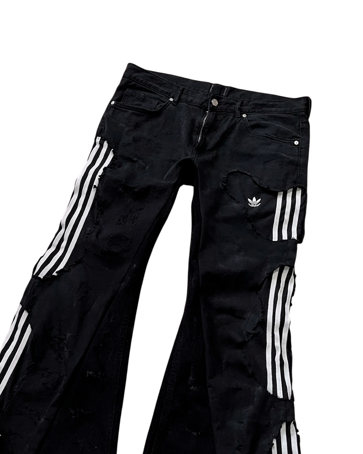 FLARED DENIM ADIDAS REWORKED - BLACK
