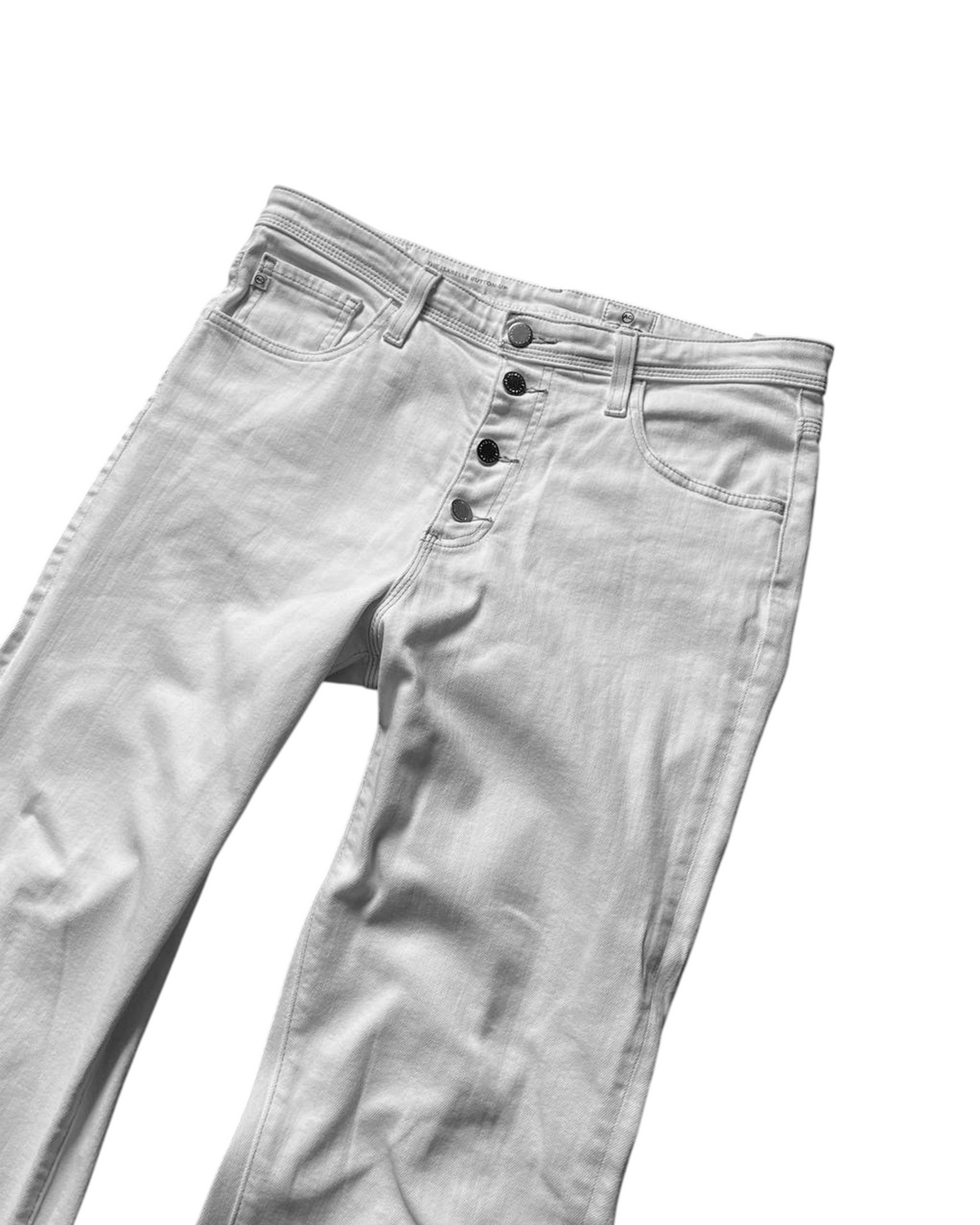 FLARED DENIM REWORKED - WHITE